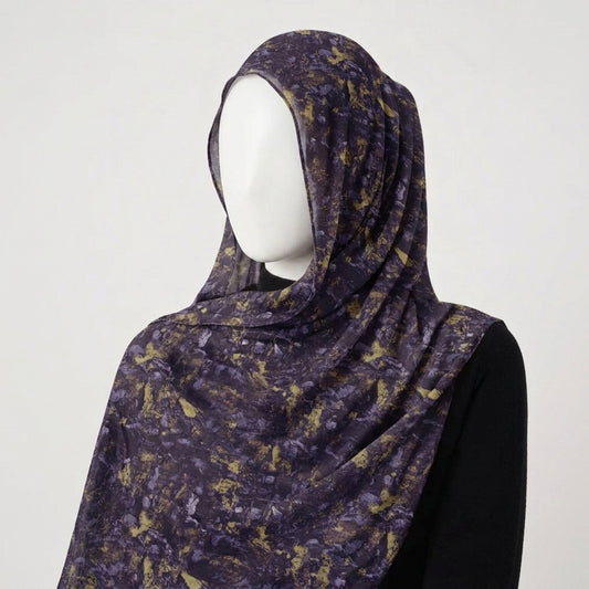 Royal Amethyst – Printed Georgette Hijab