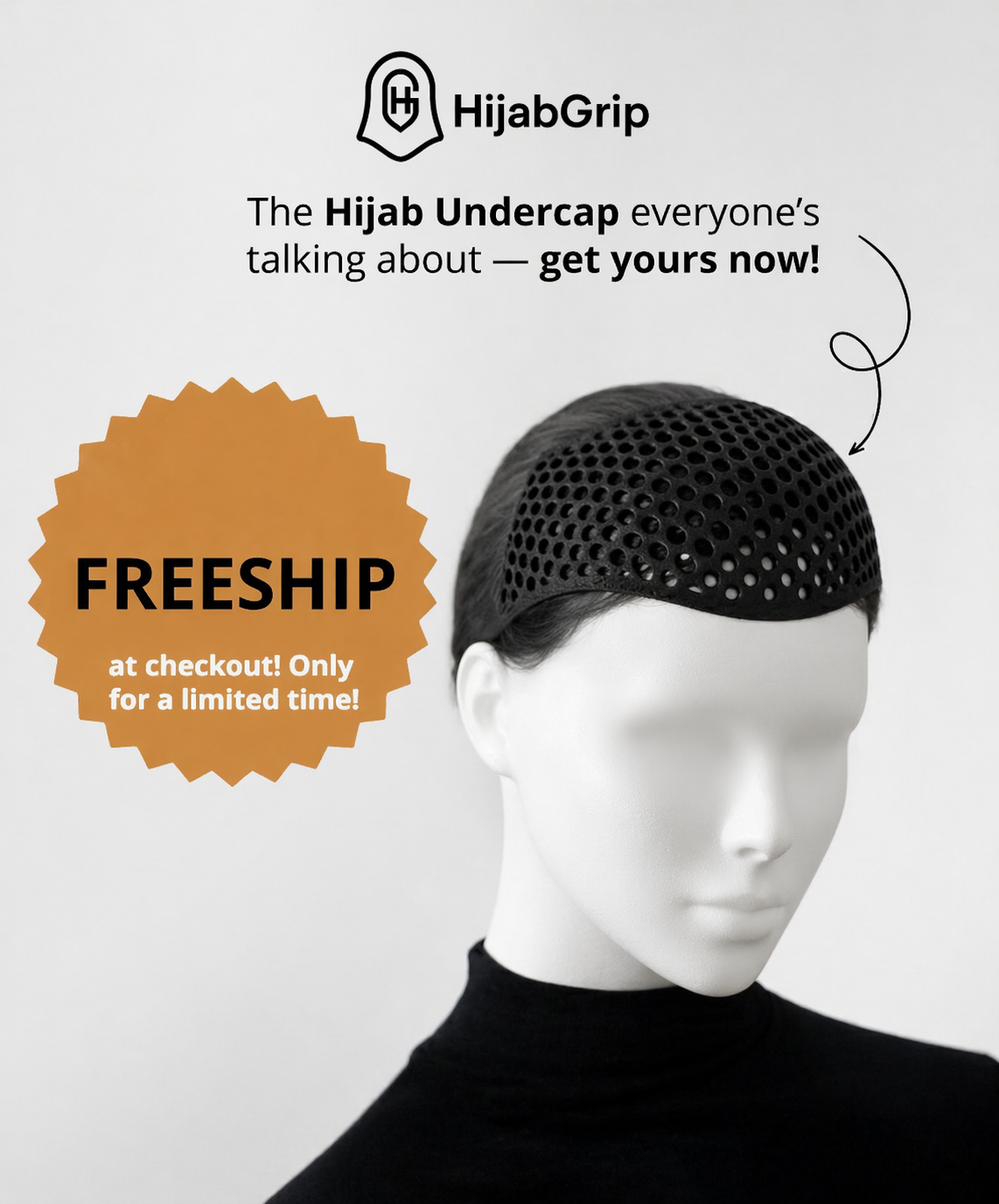 ⭐ HijabGrip® Velvet Crown