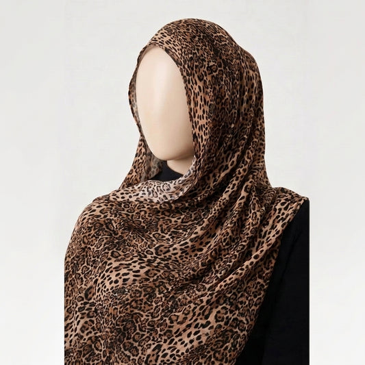 Leopard – Printed Chiffon Hijab